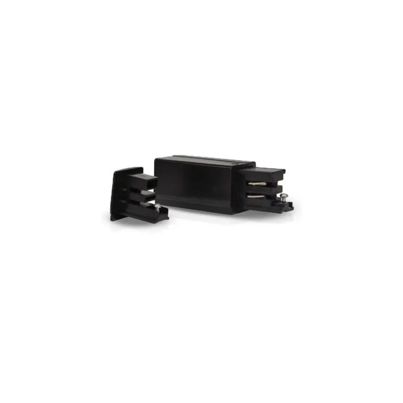 Connecteur 3 allumages alimentation et fin droit - Noir Vente Directe