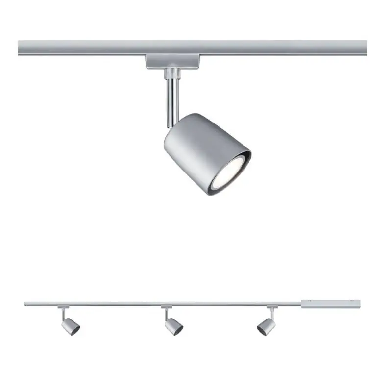 Tendance Kit URail Cover Paulmann - GU10 - 3x10W - Dimmable - Chrome mat / chrome