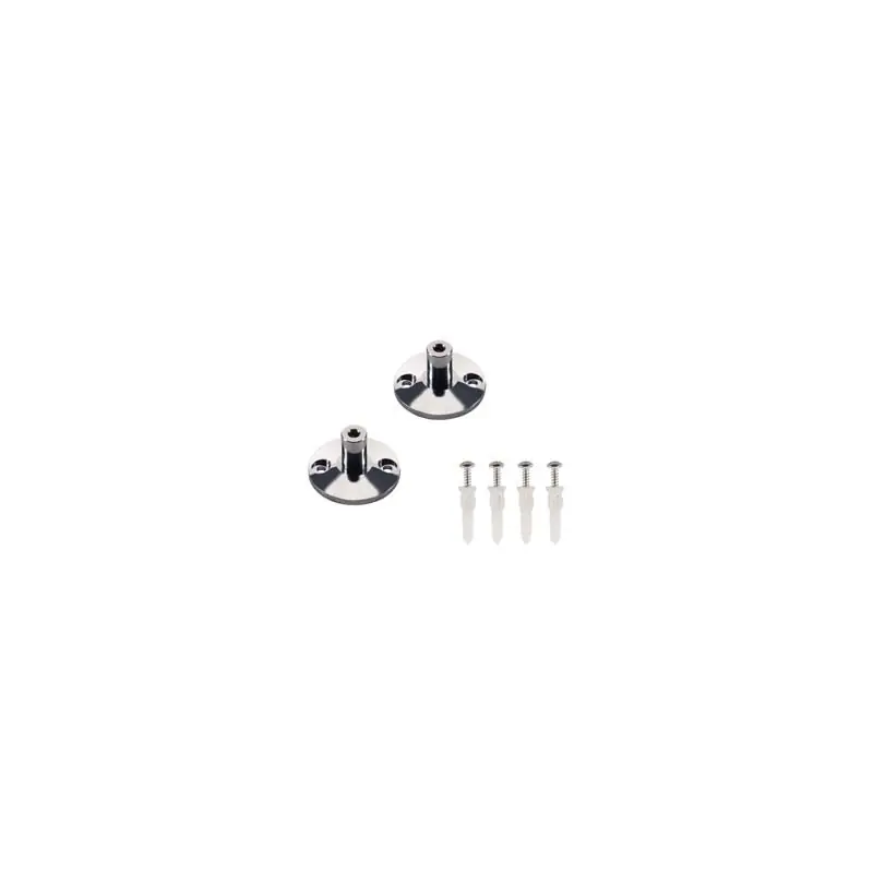 Supports muraux pour câble tendu T.B.T – Chrome – 2 pièces Offre Limitée