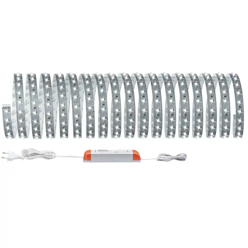 Kit de base ruban lumineux MaxLED 500 Paulmann – 10m – 6500K – 50W – Argent Meilleur Prix