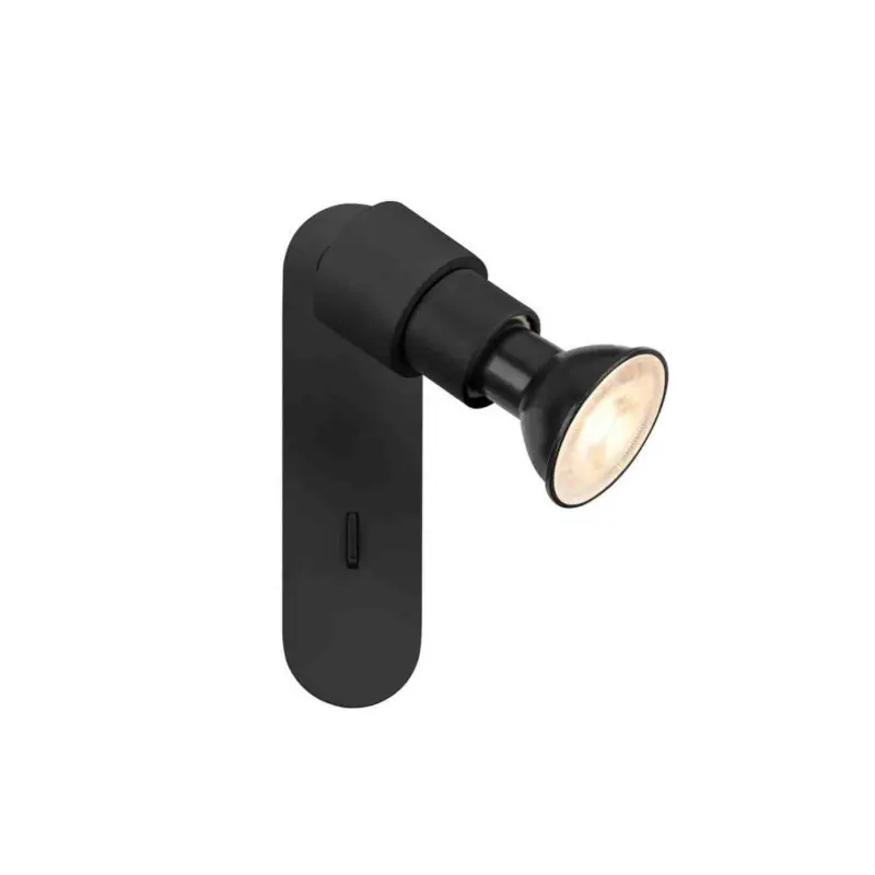 Applique à composer avec interrrupteur Basic Puri 2.0 SLV – Mur – GU10 – 6W max – IP20 – Noir Prix Cassé
