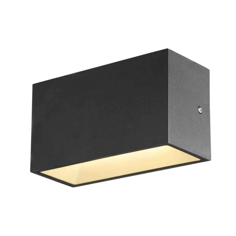 Applique LED extérieure Sitra Cube SLV – 14W – 3000/4000K – IP65 – Anthracite – Up&Down – Format M Vente Directe