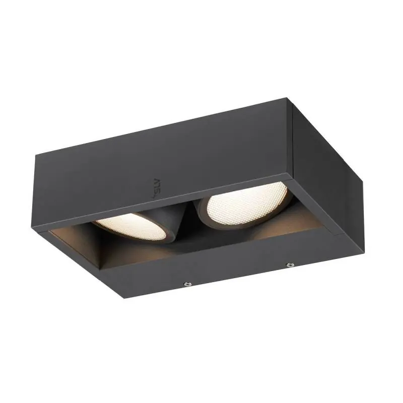 Applique LED double ESKINA FRAME WL SLV – 27W – 3000/4000K – IP65 – Anthracite – Rectangulaire Meilleure Qualité
