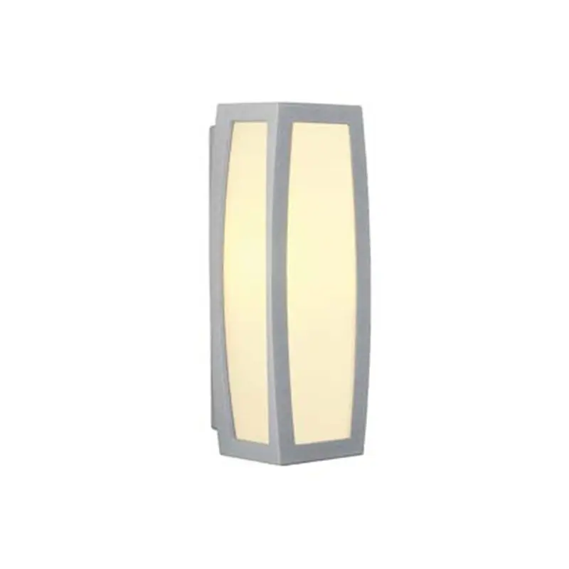 Acheter En Ligne Applique Meridian Box – Gris argent – 25W – Sans ampoule – Détecteur de mouvement