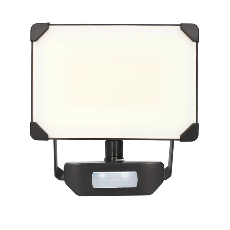 Affaire À Saisir Projecteur LED mural KREON RArlux – Avec détecteur IR – IP65 – 50W – 4000K – Noir