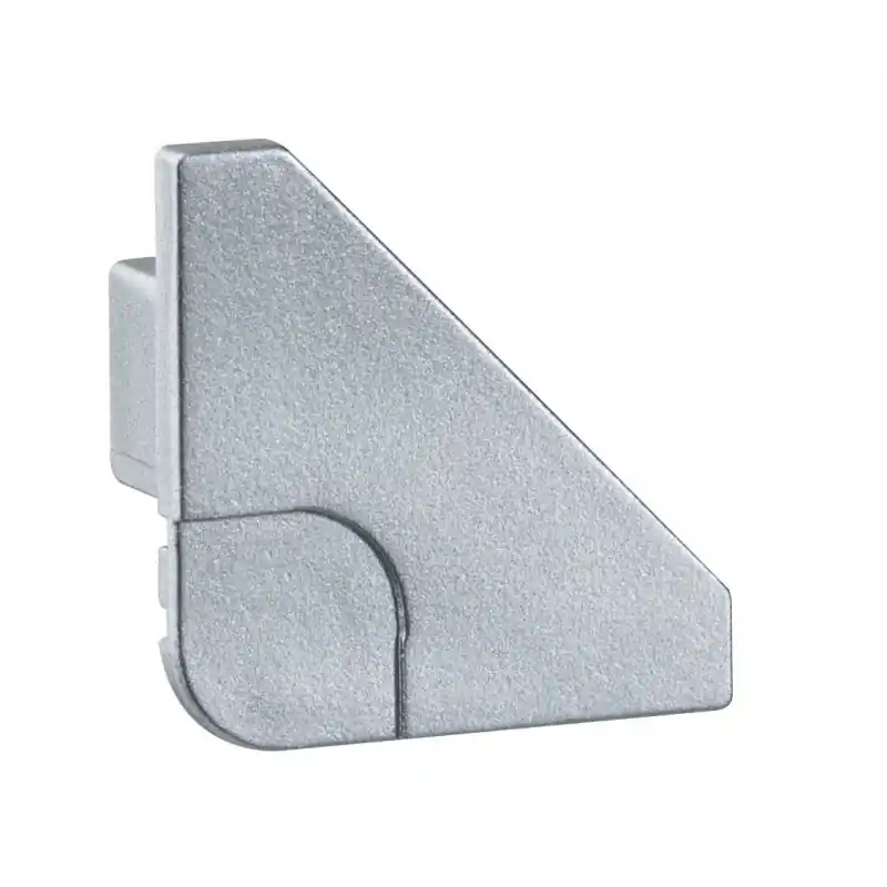 Kit de 2 protections Delta End Cap Paulmann - Pour profilé strip LED - Plastique - Alu mat Quantité Limitée