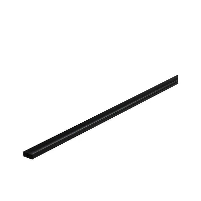 Profilé avec diffuseur pour strip LED Paulmann - Longueur 1m - Plastique - Noir Paiement Sécurisé