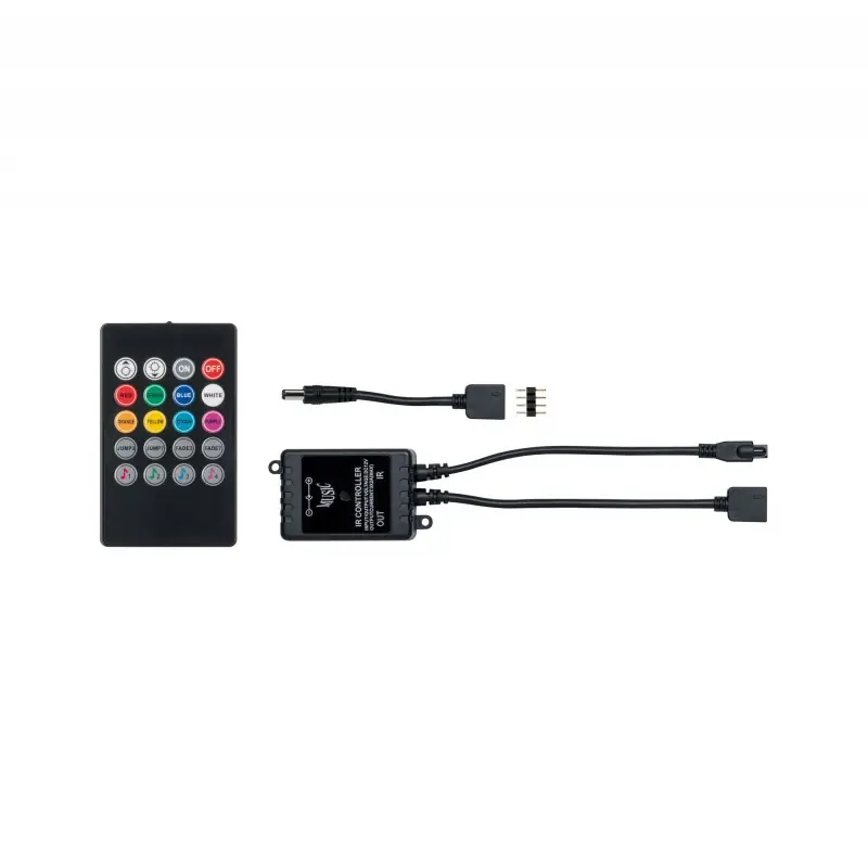 Capteur sonore RGB Paulmann - Pour ruban YourLED - 12V DC - Max.60W - Noir Livraison Express