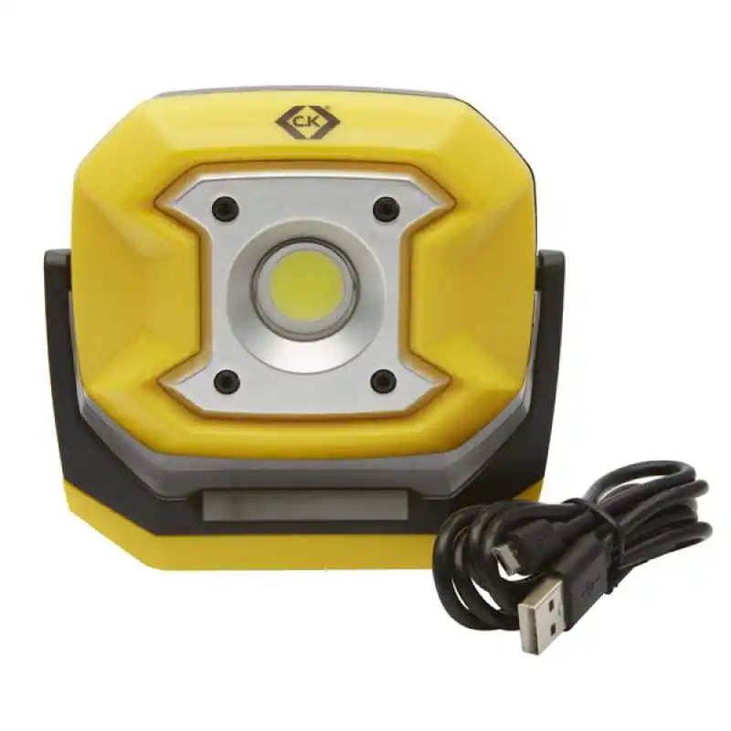 Lampe de chantier LED rechargeable CK Outillage - 10W - 700Lm - IP65 - Orientable Nouvelle Collection