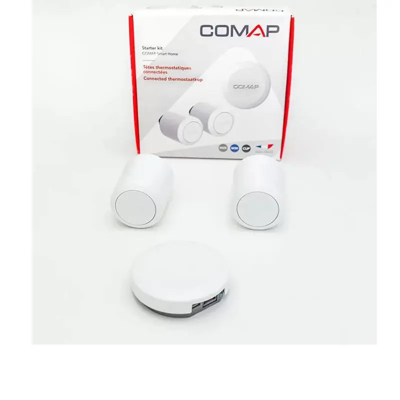 Kit démarrage 2 têtes connectées M30 + adaptateur M28 + clip + passerelle Smart HomeComap Petit Prix