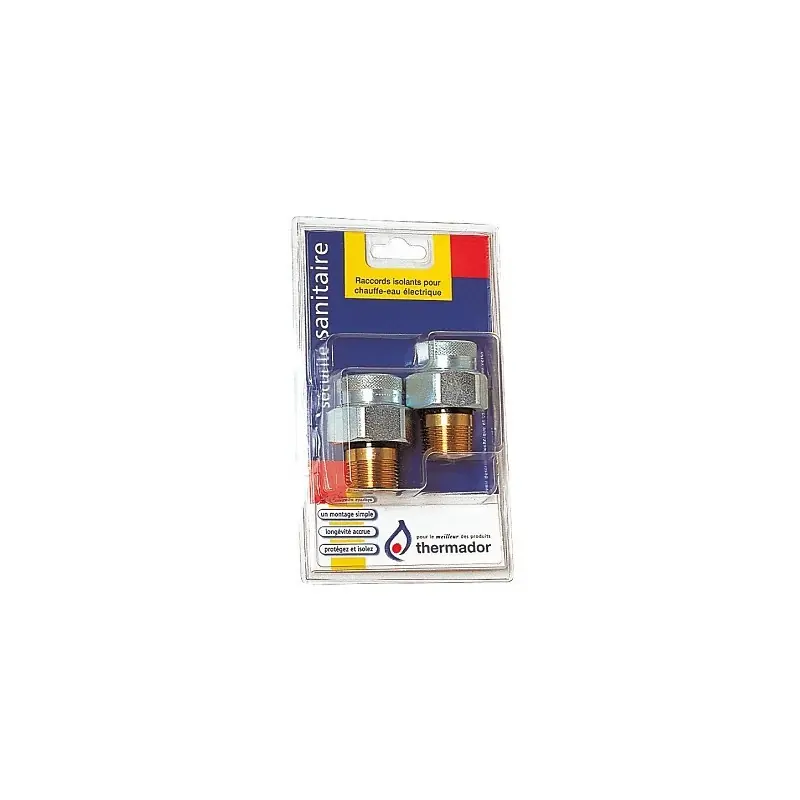 Blister 2 raccords isolants pour chauffe-eau MF 3/4 Produit De Marque