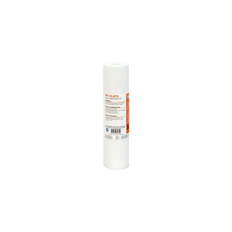 Livraison Mondiale Cartouche PP-10-978 - Polypropylène - 9”7/8 - 10 µm