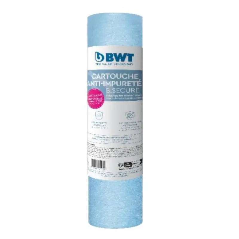 Artisanat Cartouche de filtration B.SECURE BWT - Anti-impuretés et anti-prolifération bactérienne - Compatible 10”