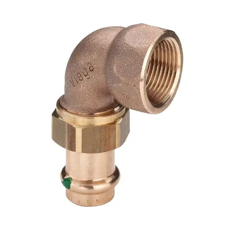 Coude 90° 3 pièces à sertir bronze F/F Sanpress Viega Offre Limitée