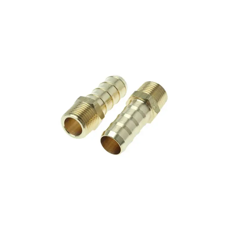 Boîte de 10 raccords cannelés en laiton BSPT - 1/2” mâle - Droit Nouvel Arrivage