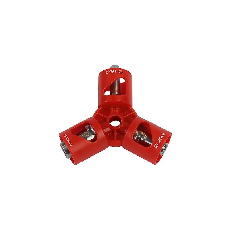 Outil de calibrage triple Comap - Gamme Multiskin - Ø 16/20/26mm - Rouge Dernière Chance
