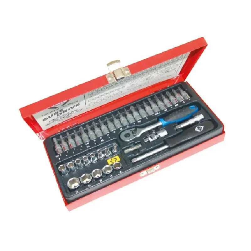 Coffret clé à cliquet Ck outillage – 39 pièces – 1/4&Prime; – Douilles de 4 à 14 mm Artisanat