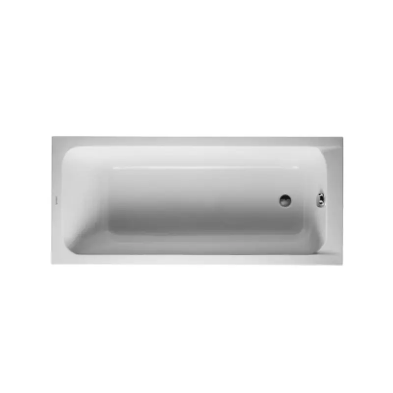 Baignoire acrylique D-Code Duravit – Rectangulaire – 1700 x 750mm – Sur pieds – A encastrer – Blanc Tendance