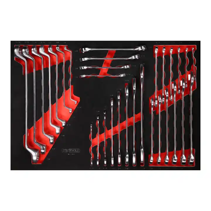 Jeu de clés à molette dans insert en mousse, 31 pcs, en pouces KS Tools Commander Maintenant
