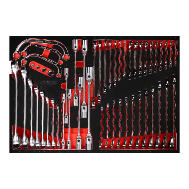 Jeu de clés à molette dans insert en mousse, 51 pcs KS Tools Premium