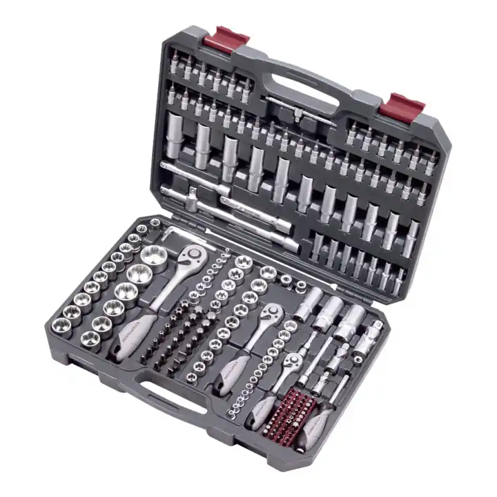 Meilleur Prix Kraftwerk Jeu de douilles, Basic, 1/4"+ 3/8"+1/2", 200 pcs.