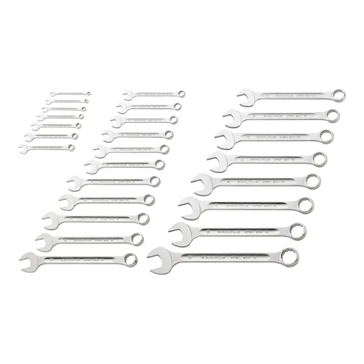 Jeu de cales parallèles 13/26 26pces ouv. de clé 6-32 mm forme A acier allié au Meilleure Qualité