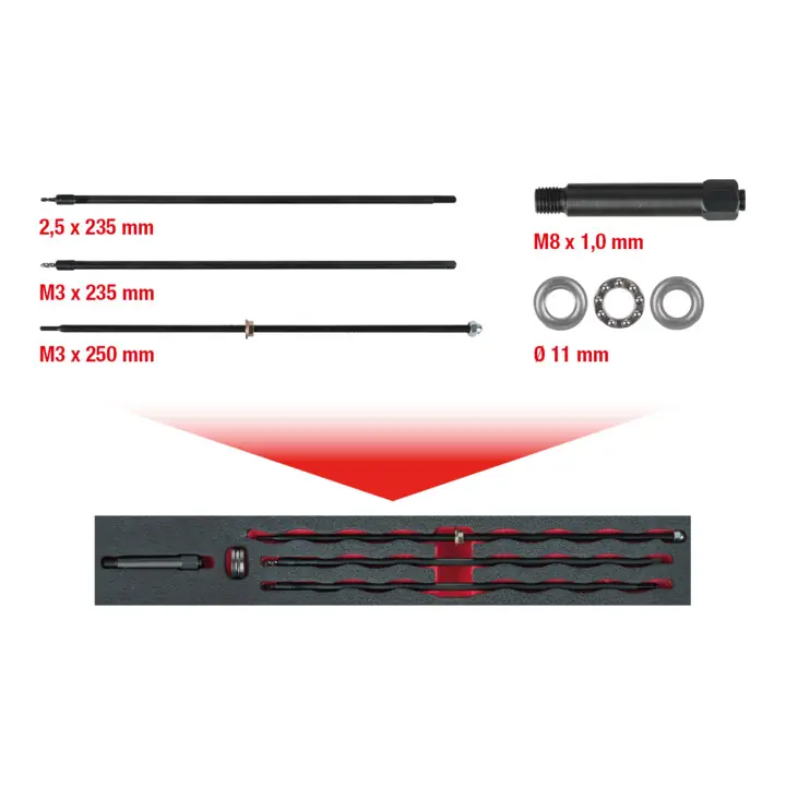 Acheter Direct KS Tools Jeu d'alésage universel pour têtes de bougies de préchauffage M8 x 1,0
