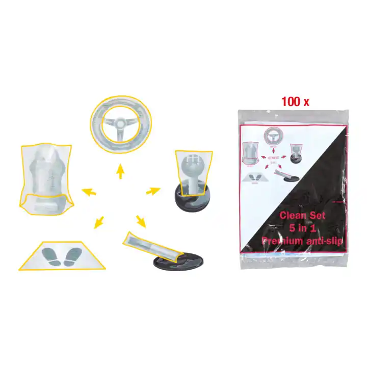 Soldes KS Tools Protection de l'espace intérieur 5 en 1 pour VL, pack de 100