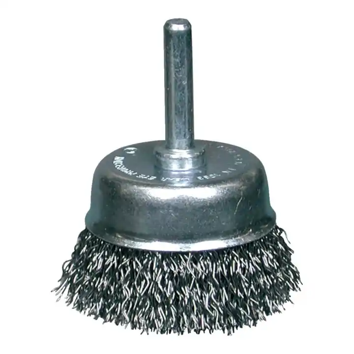 Osborn Brosse à coupelle acier 6 mm 75 mm grossière ondulée Haute Qualité