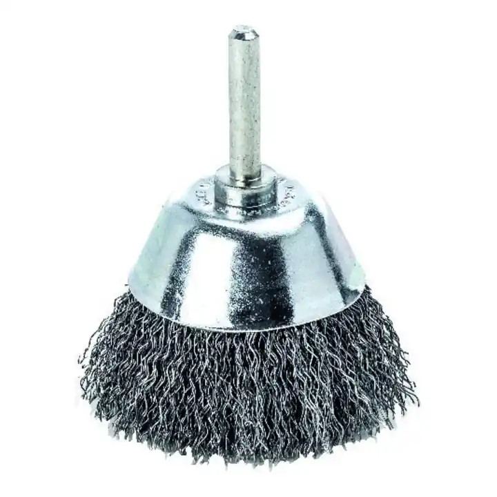 Fait Main Lessmann Brosse plate manche fil d&rsquo;acier torsadé 70×0,3mm