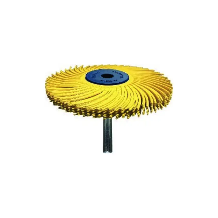 Expédition Rapide TYROLIT Brosse radiale à arbre, diamètre 76x6,4 mm A220 rouge brun type TC, S6x40 mm