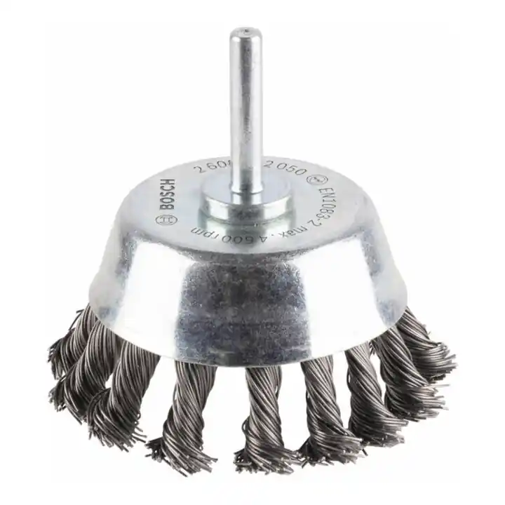 Bon Plan Brosse boisseau 65 mm à fils d&rsquo;acier torsadés 0,5 mm 65 mm, 0,5 mm