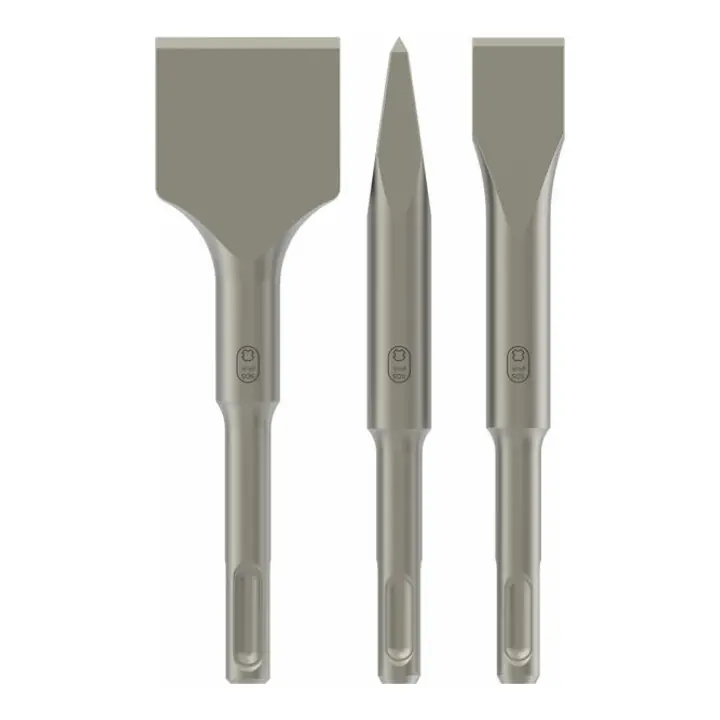 Coffret de burins courts SDS plus, 3 pièces 140; 140×20;140×40 mm Commander Vite