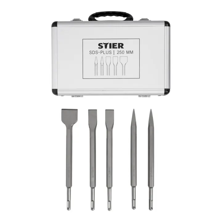 Commander Vite STIER SDS-Plus jeu de ciseaux 5 pièces 250mm