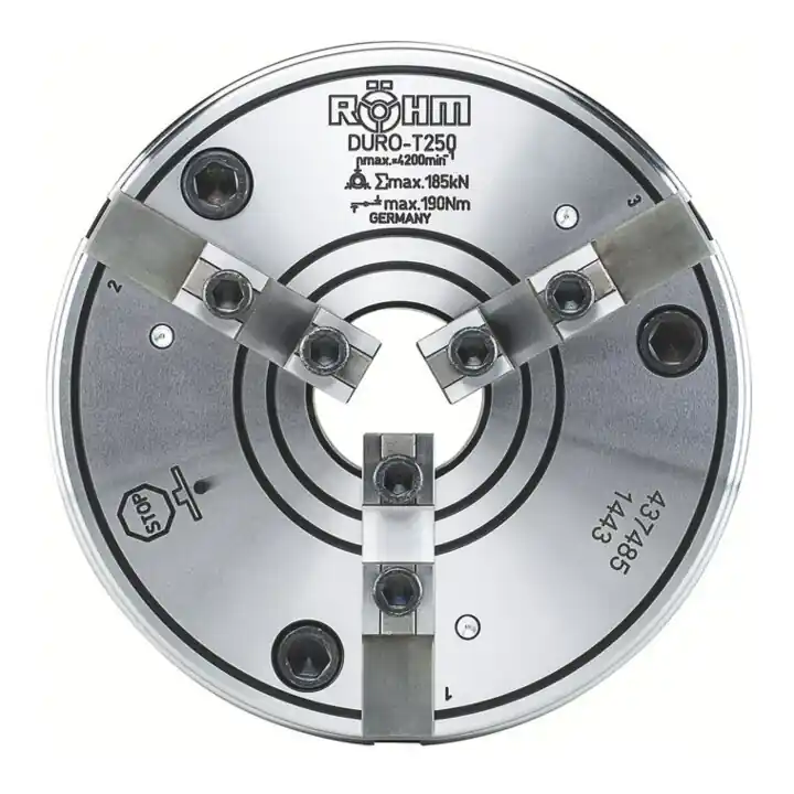 RÖHM DURO-T 200, KK 4, ISO702 2, Camlock, Mâchoires de base Achat Immédiat