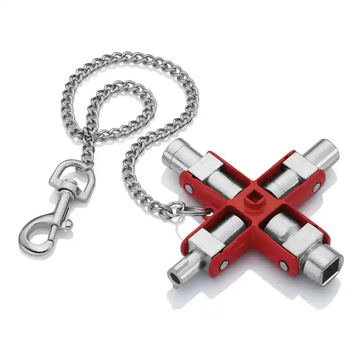 Prix Promo Clé universelle, pour toutes les armoires et systèmes de fermeture standard Knipex