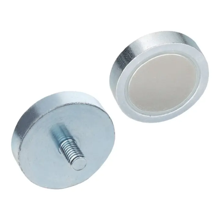 Aimant de maintien GN 50.3 d1 63 - 3 mm d2 M 6 mm ferrite dure HF GANTER Offre Spéciale