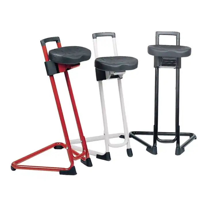 Siège assis-debout mousse intégrale H. d'assise réglable 600-850 mm tube en acie Prix Bas