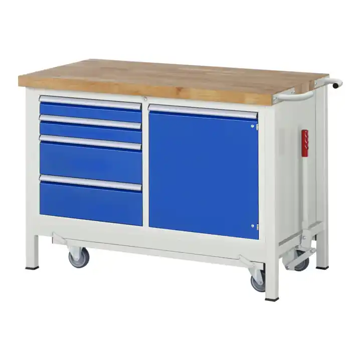 Bon Marché Etabli Rau avec châssis abaissable modèle 8470 L 1250 x P 700 x H 880mm