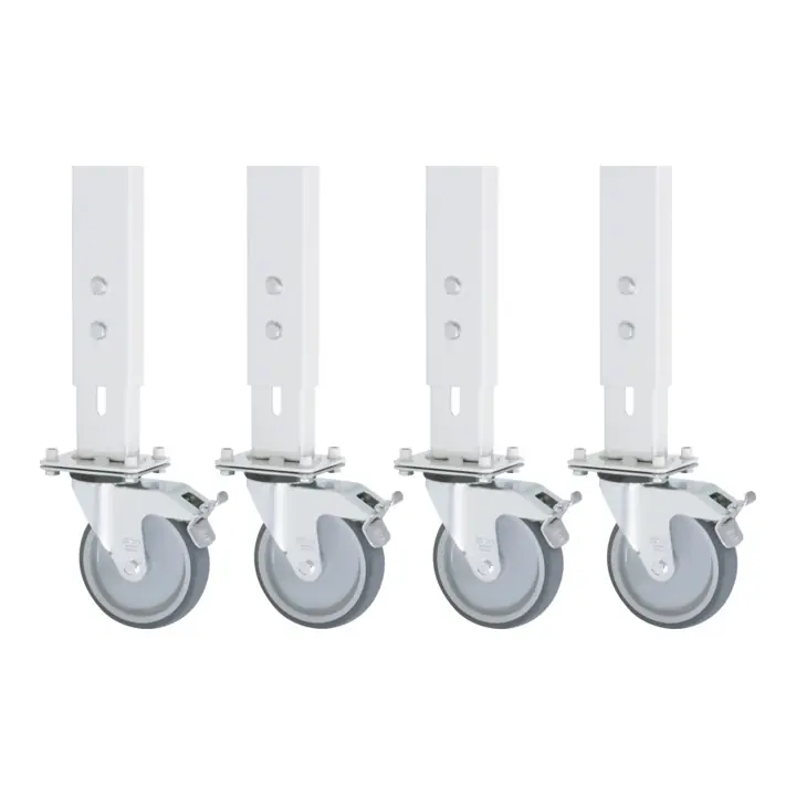 Jeu de roulettes Rau pour table de travail Tom GT, 4 roulettes pivotantes Marque