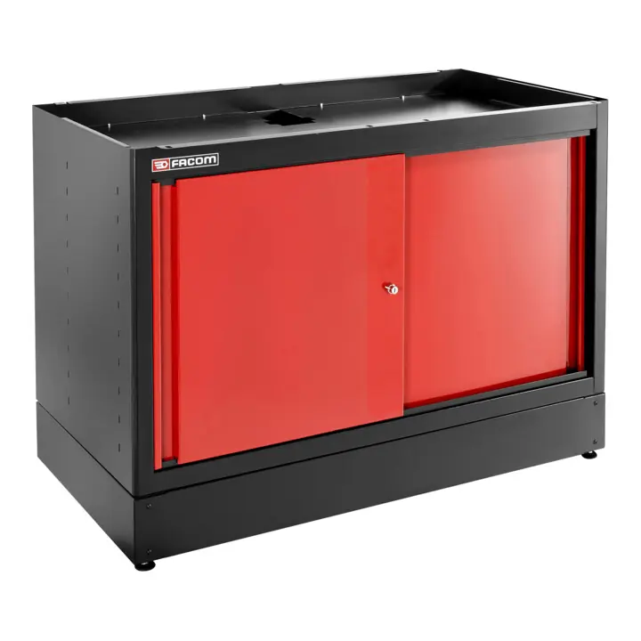 Artisanat Meuble bas double 2 portes coulissantes Facom JLS3 rouge
