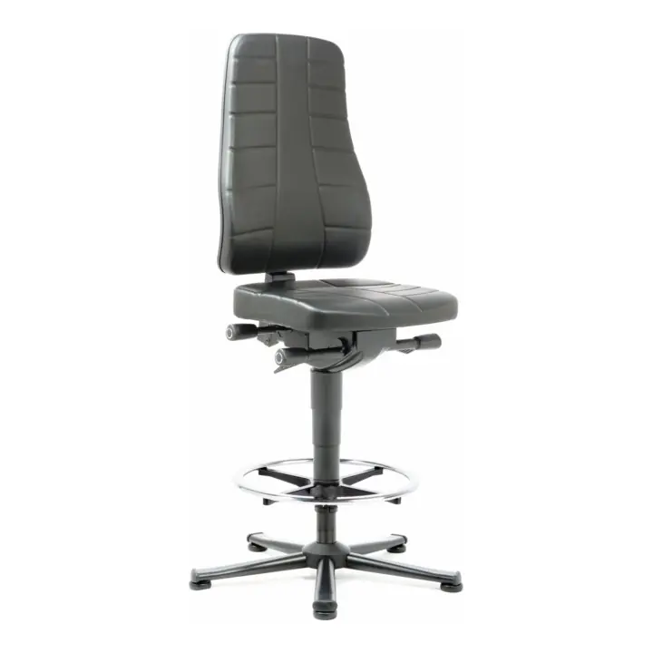 Meilleur Prix All-In-One Highline siège haut sur patins Bimos, rembourrages en simili-cuir noir