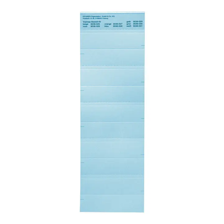 Livraison Gratuite Etiquettes d'identification Eichner bleu 6,8 x 24,5 cm