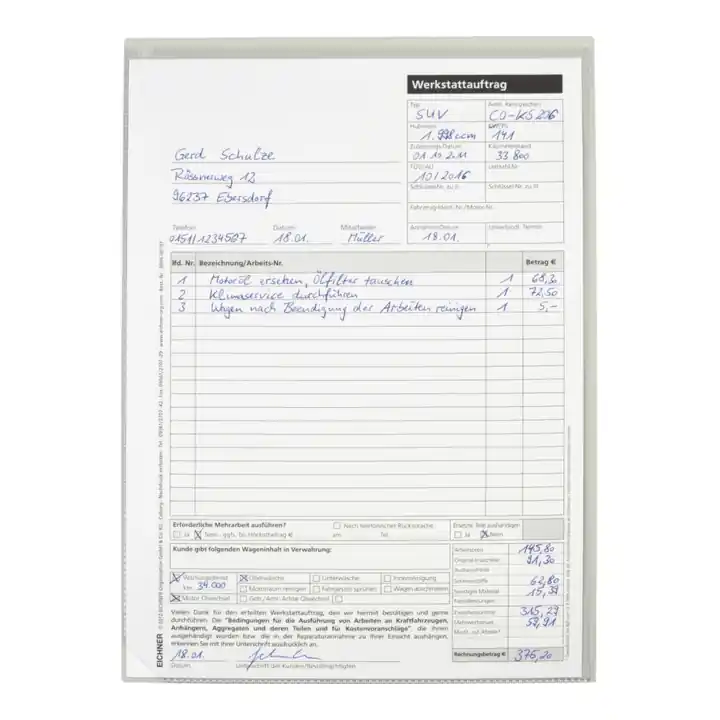 Remise Pochette de protection pour travaux Eichner Light