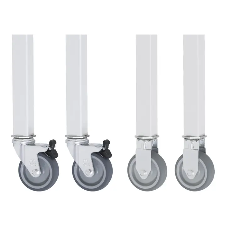 Prix Cassé Kit de roulettes Rau pour Jerry GT de table de travail, 2 fixes et 2 pivotantes