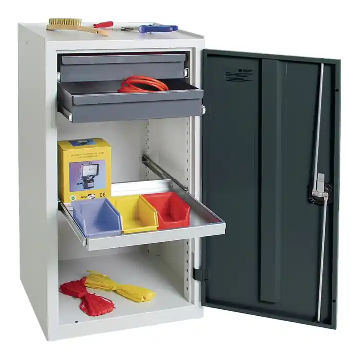 Armoire d&rsquo;outillage/Servante de machine H1000xl500xP500 mm 2 tiroirs, 1 tablette Dernière Chance