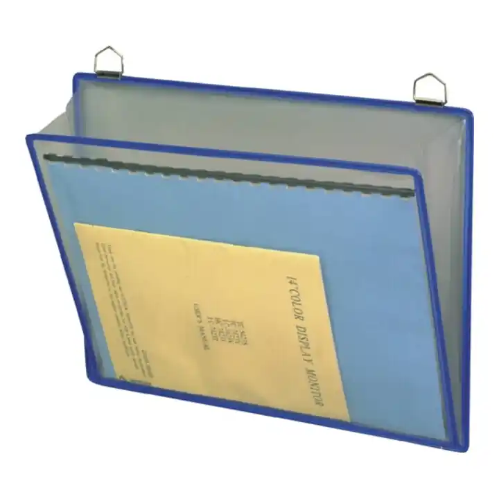Pochette à accrocher transparente PVC sans reflets L340xH255mm 5un./sachet TARIF Satisfait Ou Remboursé