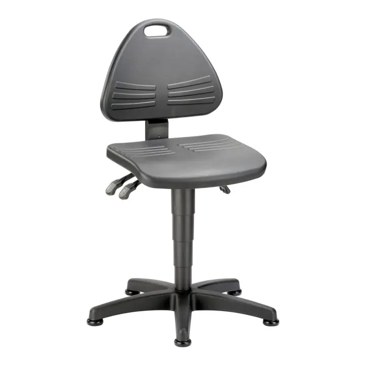 Chaise d'atelier pivotante ISITEC patin mousse intégrale noir 430-600 mm BIMOS Achetez Aujourd’hui