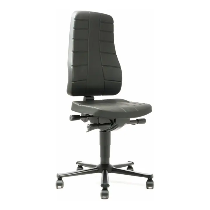 Artisanat Chaise d'atelier pivotante Highline rouleaux mousse intégrale noir 450-600 mm BI