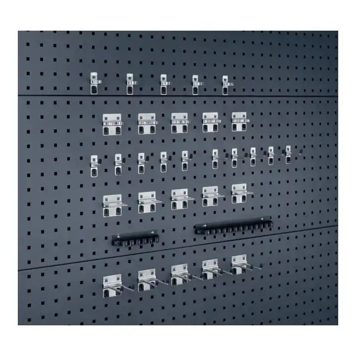 Livraison Gratuite Assortiment de porte-outils 32-pcs.galvanisé p. panneaux perforés 15 crochet/7 s